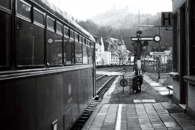 Balduinstein 28.02.2015
Warten auf Ausfahrt im alten Bahnhof - © Frank Trumpold
