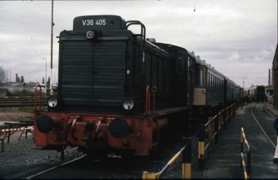 V36 405 der Historischen Eisenbahn Frankfurt am Main im Oktober 1983 - © Dietmar König, Sammlung Frank Trumpold
